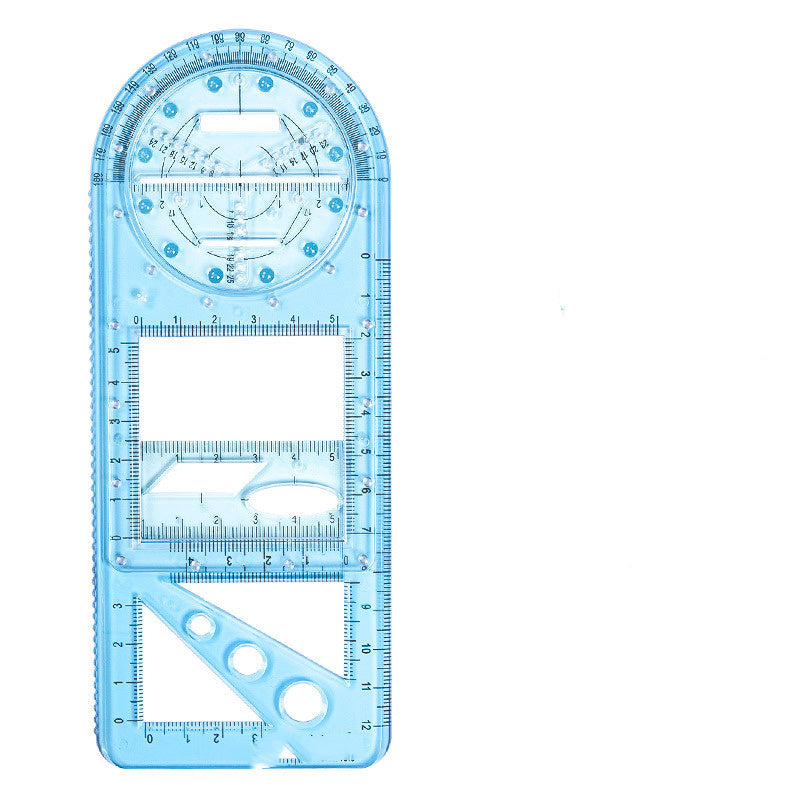 Rotatable Mathematical Function Geometry Ruler Set