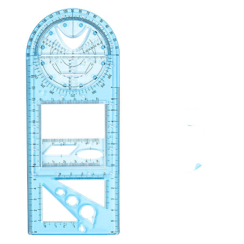 Rotatable Mathematical Function Geometry Ruler Set