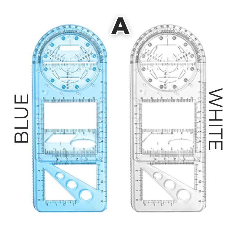 Rotatable Mathematical Function Geometry Ruler Set