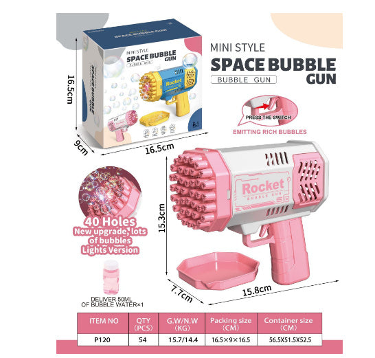 Rocket Bubble Machine