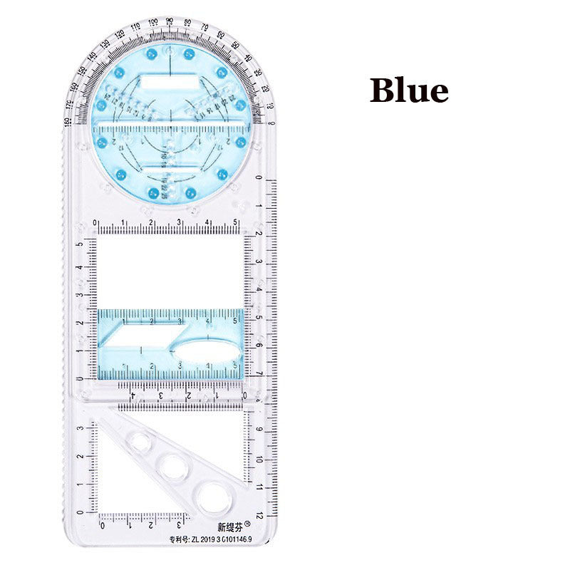 Rotatable Mathematical Function Geometry Ruler Set