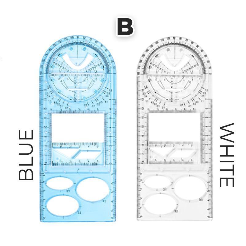 Rotatable Mathematical Function Geometry Ruler Set